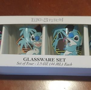Set of four  Disney Lilo and Stitch shot glasses